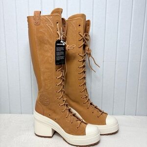 Converse Chuck 70 De Luxe Heel XXHi Platform Western Sneakers Boots New Size 9.5